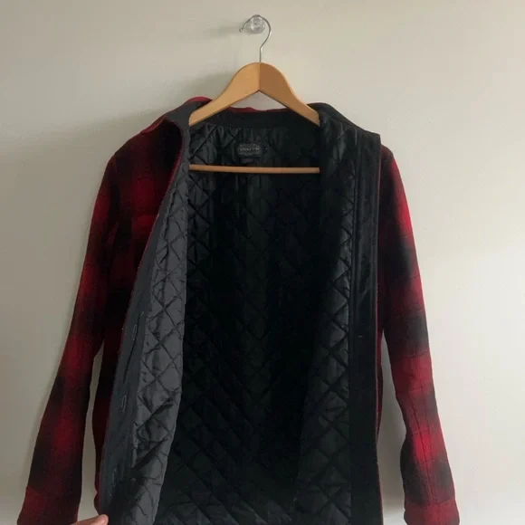 Pendleton red Shirt Jacket Quilted Lining Small - Picture 10 of 10
